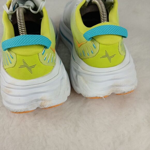 HOKA One Mens BONDI X WHITE  RUNNING SHOES  Size 10D - Picture 5 of 15